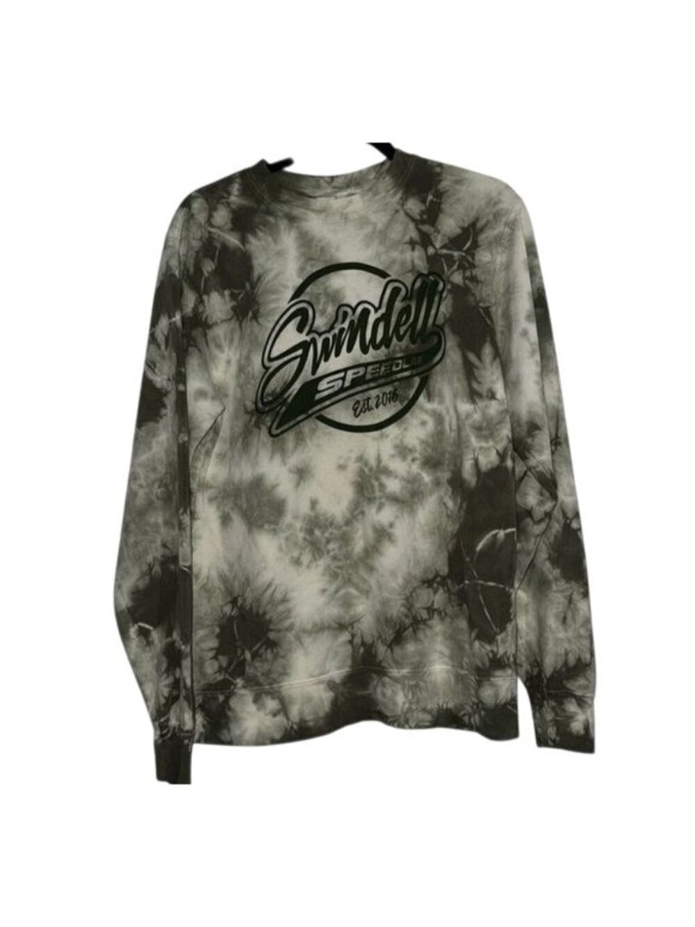 Swindell Speedlab Tie-Dye Sweatshirt S By Independent Trading Co. 100% Cotton Gr